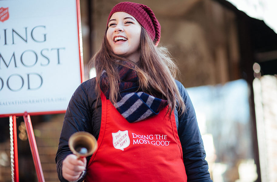 Salvation Army Red Kettle Volunteer